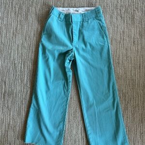 Women’s Dickies aqua blue crop pants 8 NWOT